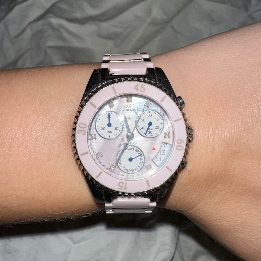 Klaus Kobec Stainless Steel & Ceramic Watch
